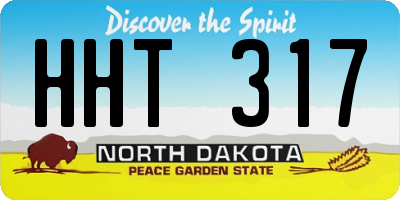 ND license plate HHT317