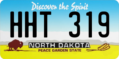 ND license plate HHT319