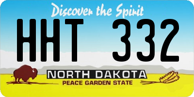 ND license plate HHT332