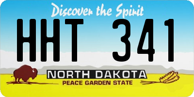 ND license plate HHT341