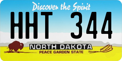 ND license plate HHT344