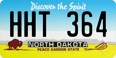 ND license plate HHT364