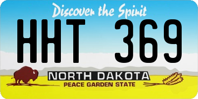 ND license plate HHT369