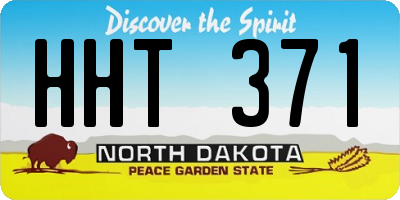 ND license plate HHT371