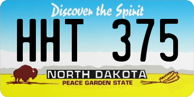 ND license plate HHT375