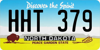 ND license plate HHT379
