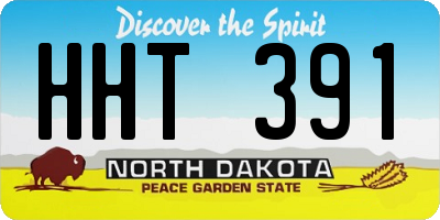 ND license plate HHT391