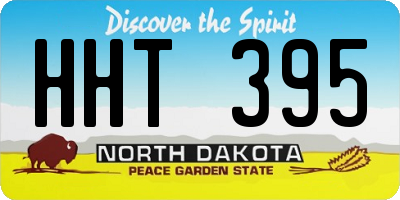 ND license plate HHT395