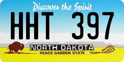 ND license plate HHT397