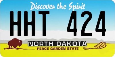 ND license plate HHT424