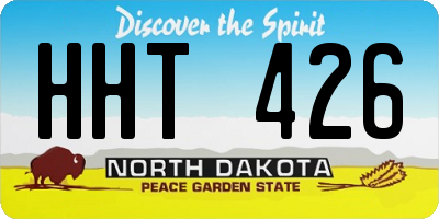 ND license plate HHT426