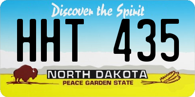 ND license plate HHT435