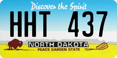 ND license plate HHT437