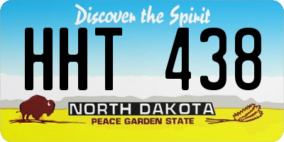 ND license plate HHT438