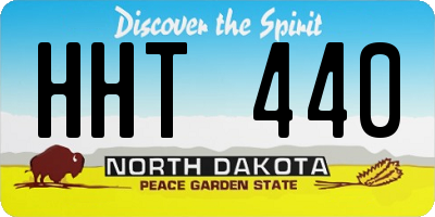 ND license plate HHT440