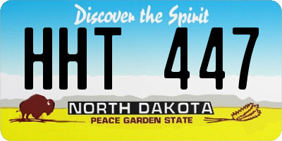 ND license plate HHT447