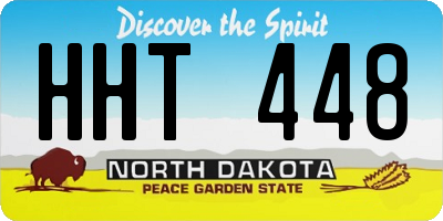 ND license plate HHT448