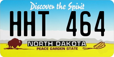 ND license plate HHT464