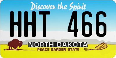 ND license plate HHT466