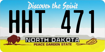 ND license plate HHT471