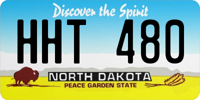 ND license plate HHT480