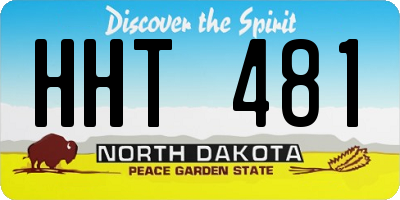 ND license plate HHT481