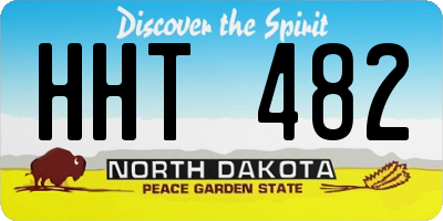 ND license plate HHT482