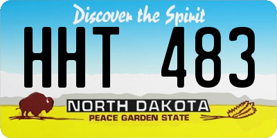 ND license plate HHT483