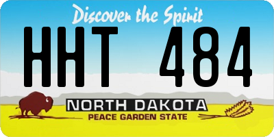ND license plate HHT484