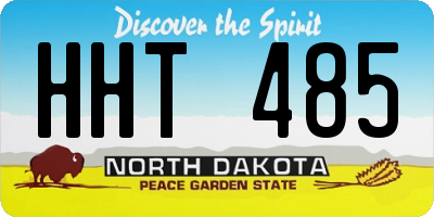ND license plate HHT485