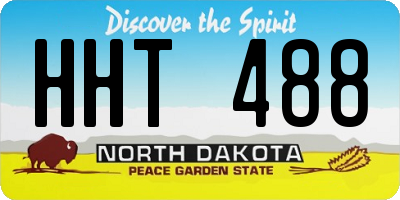 ND license plate HHT488
