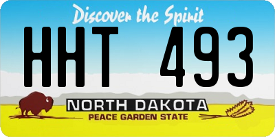 ND license plate HHT493