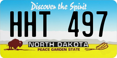 ND license plate HHT497