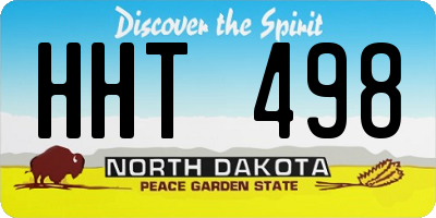 ND license plate HHT498