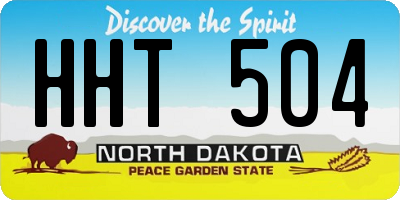 ND license plate HHT504