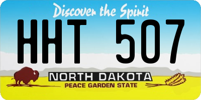 ND license plate HHT507