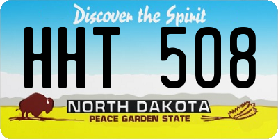 ND license plate HHT508