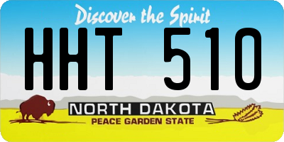 ND license plate HHT510