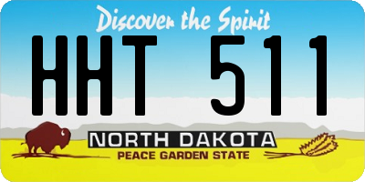ND license plate HHT511