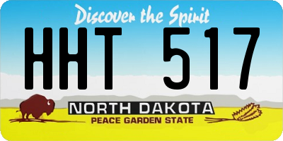 ND license plate HHT517