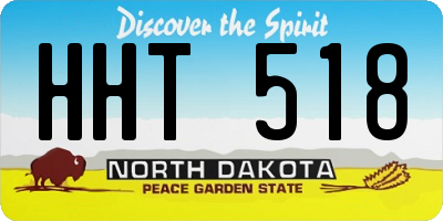 ND license plate HHT518