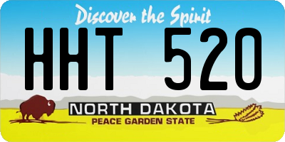 ND license plate HHT520