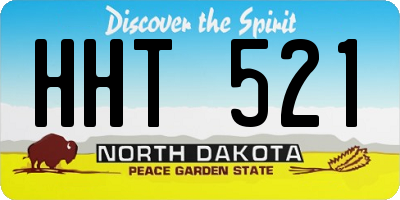 ND license plate HHT521