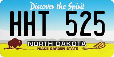 ND license plate HHT525