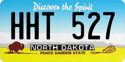 ND license plate HHT527