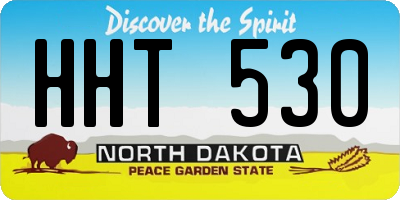 ND license plate HHT530