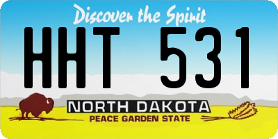 ND license plate HHT531