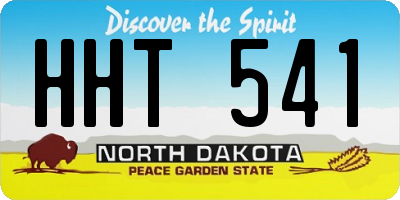 ND license plate HHT541