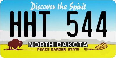 ND license plate HHT544