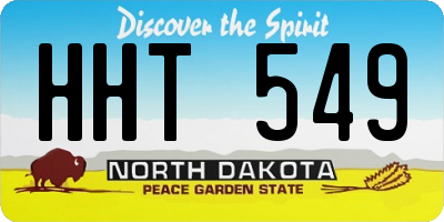 ND license plate HHT549